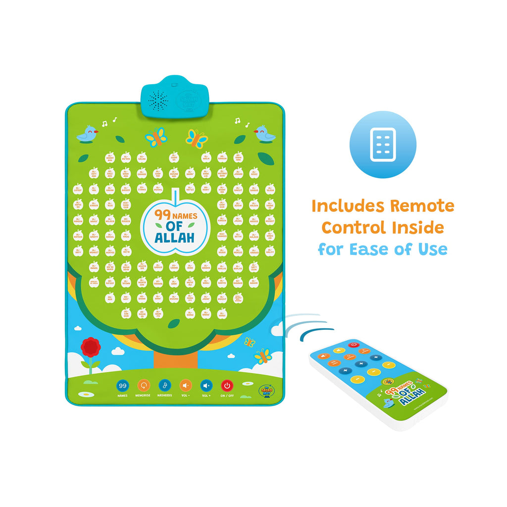 99 Names of Allah Interactive Audio Mat & Wall Art | Reflect On Their Meaning and Benefits