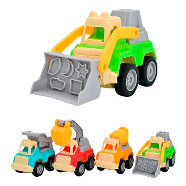 15Pcs DIY Truck Colored Play Dough Set