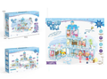 195Pcs DIY Frozen Grand Villa Doll House