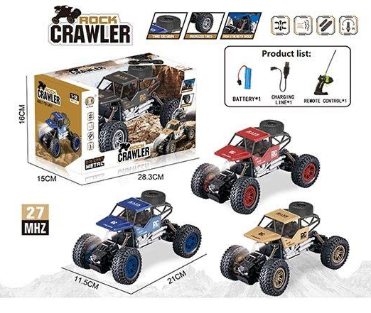 1:18 Remote Control Alloy Rock Crawler Truck