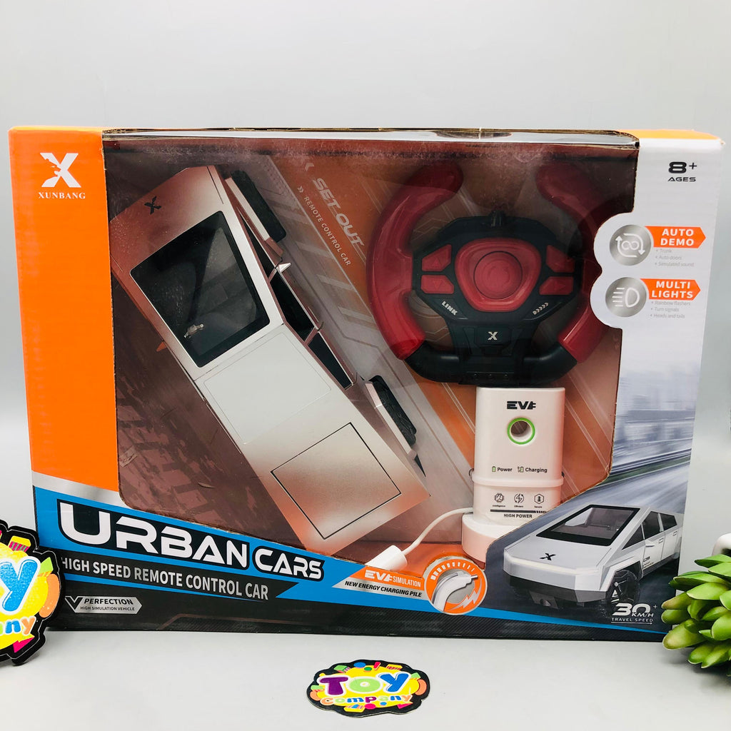 1:22 Remote Control Tesla Cyber Truck With EV Charging Station