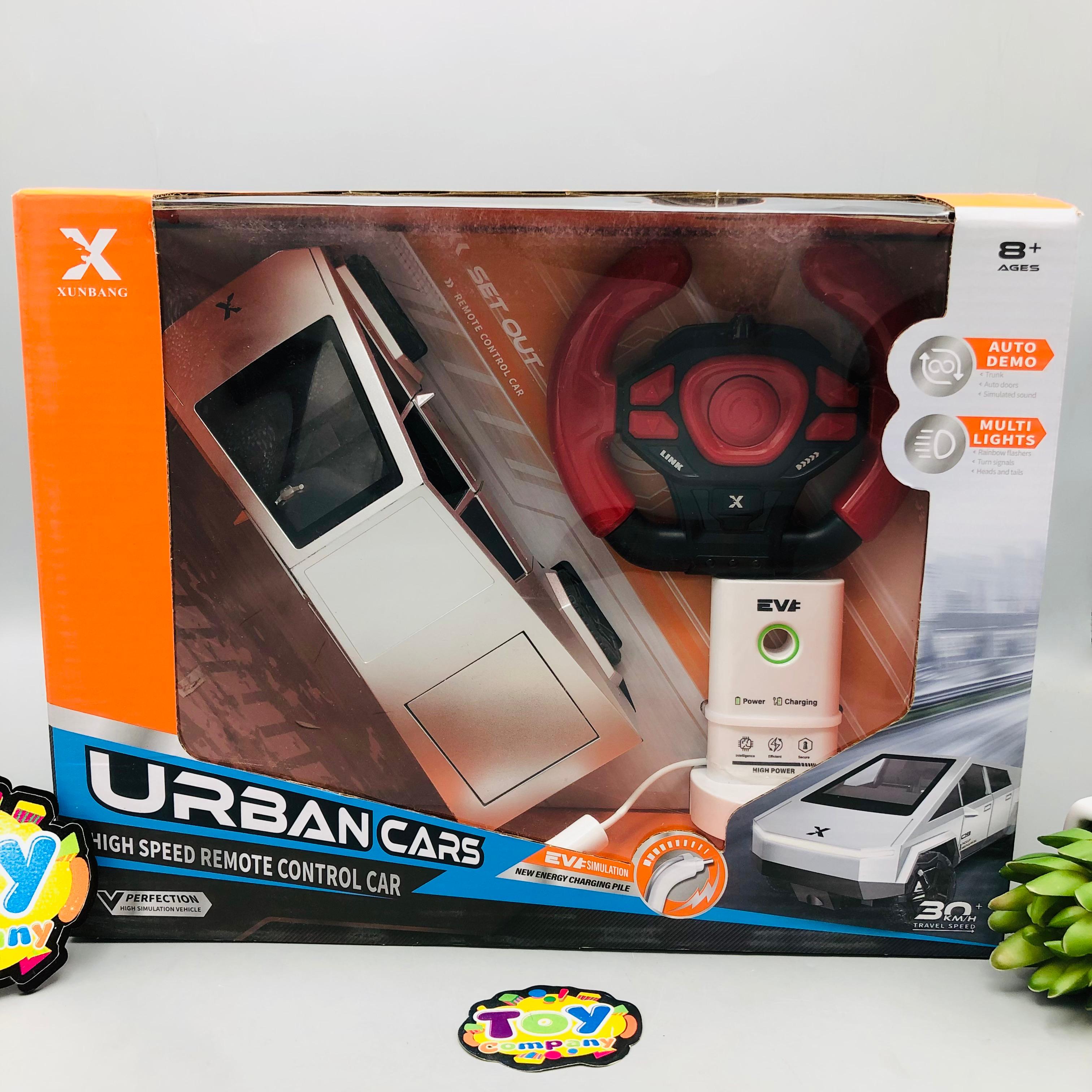 1:22 Remote Control Tesla Cyber Truck With EV Charging Station
