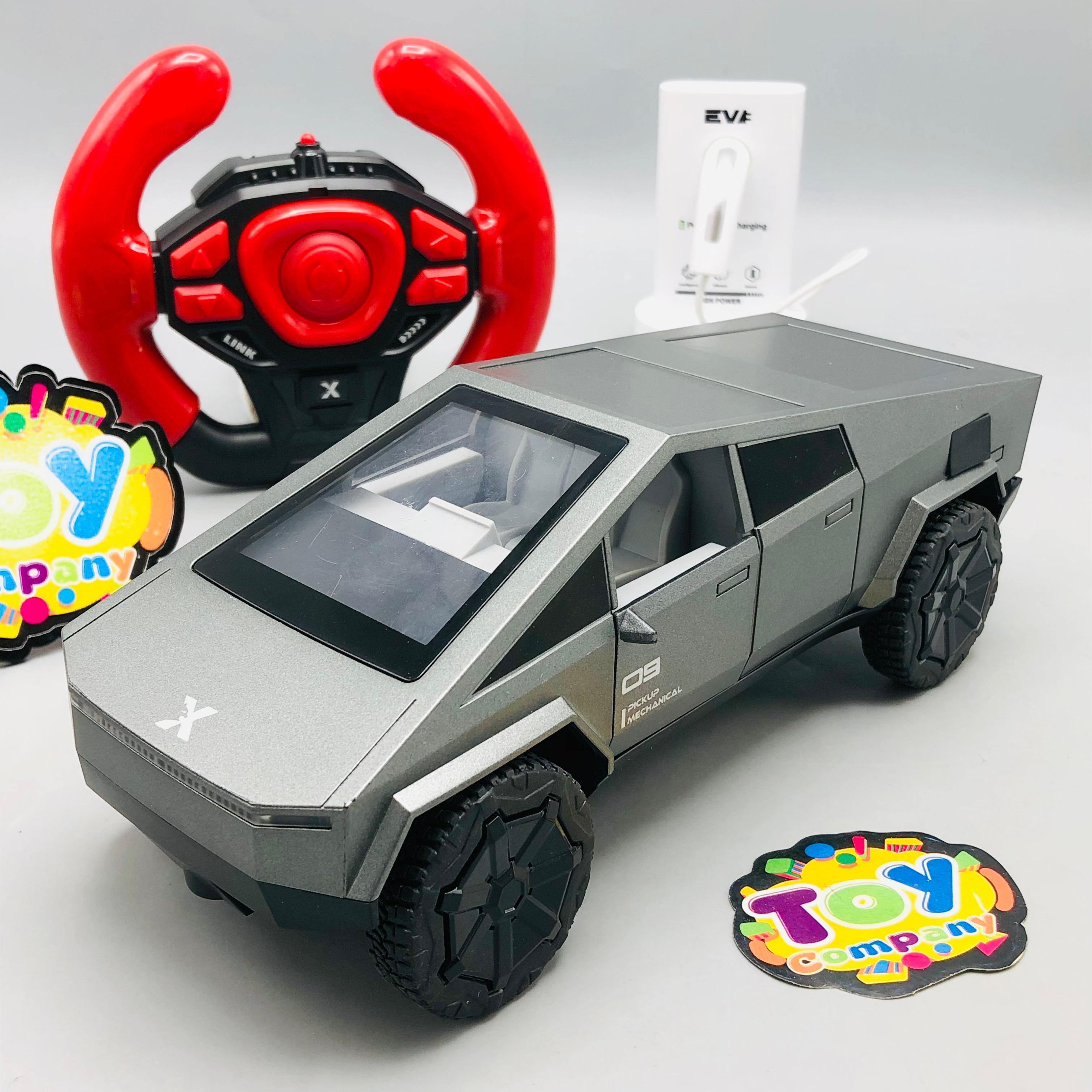 1:22 Remote Control Tesla Cyber Truck With EV Charging Station
