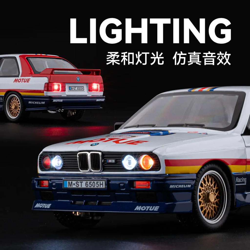 1:24 Diecast 1988 BMW M3 E30 Model Car