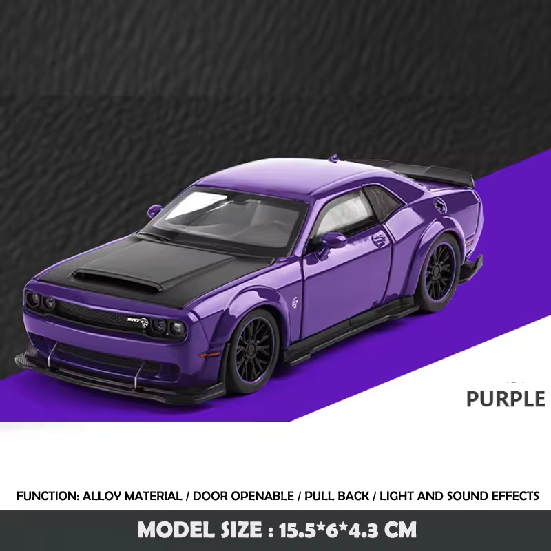 1:32 Diecast Dodge Hellcat SRT Model Car