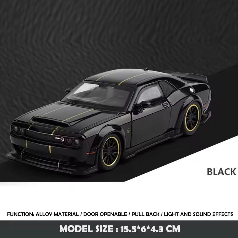 1:32 Diecast Dodge Hellcat SRT Model Car