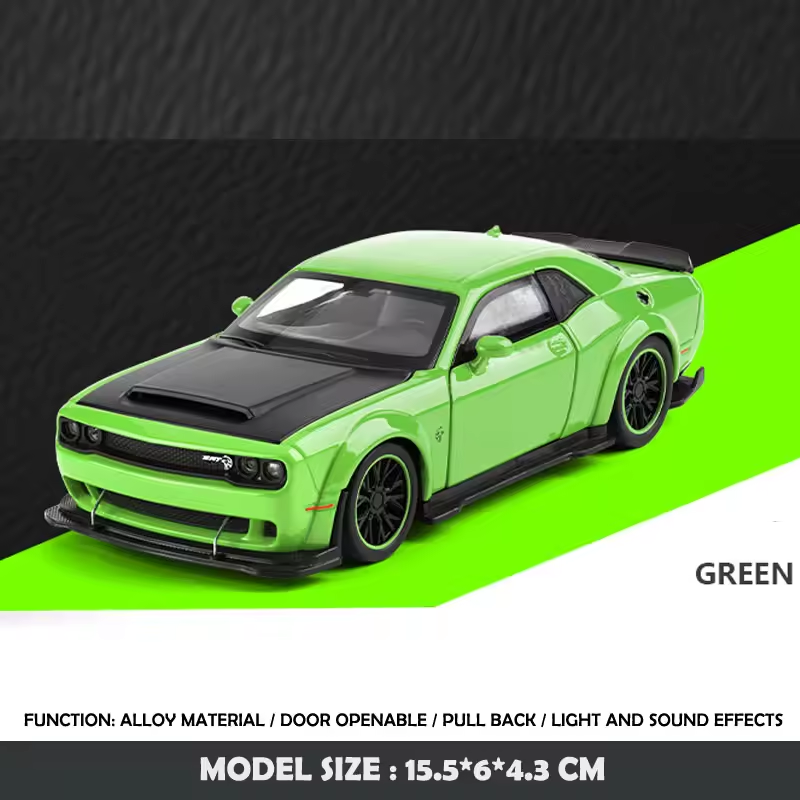 1:32 Diecast Dodge Hellcat SRT Model Car