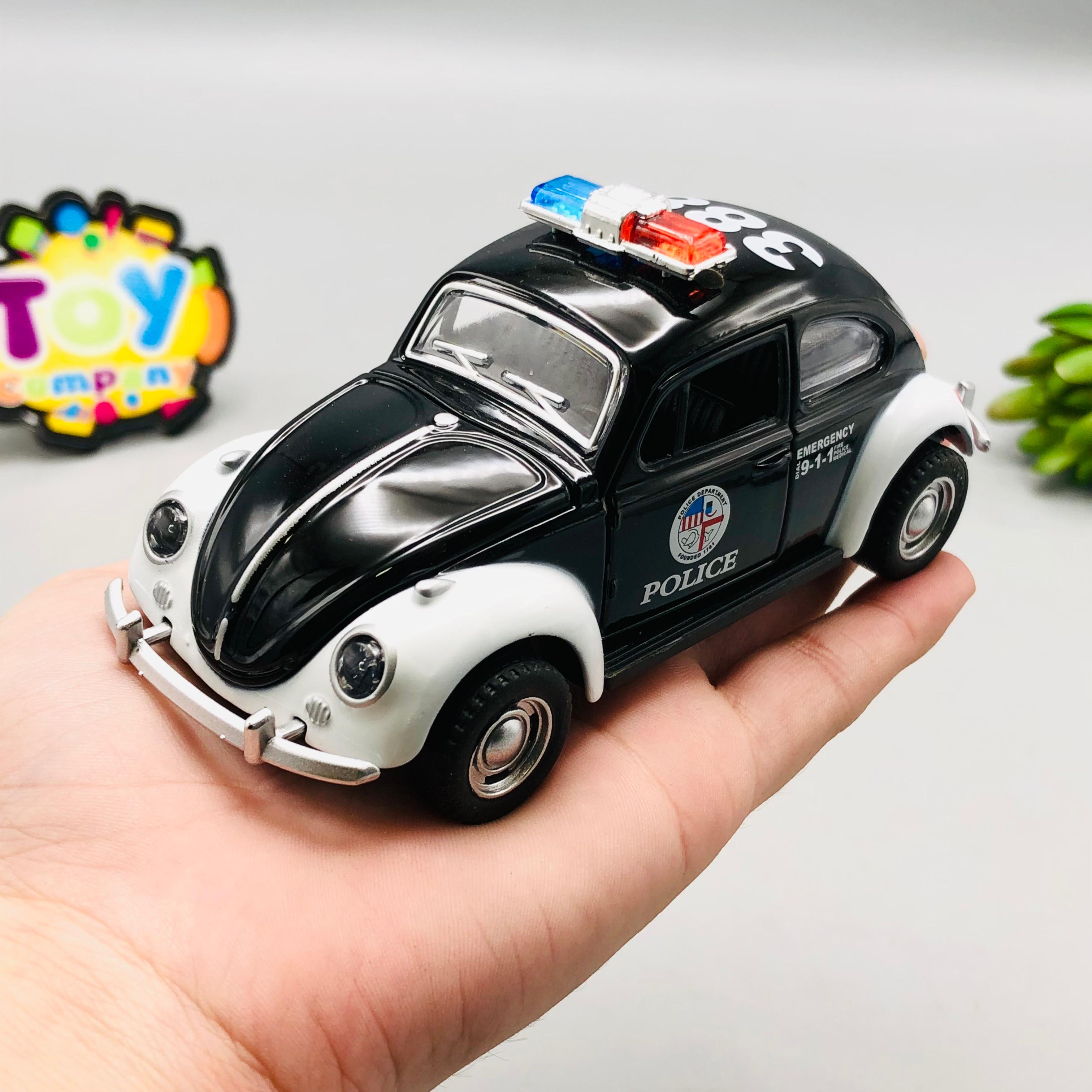 1:36 Mini Diecast Police Department Beetle Model - 1Pc