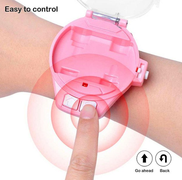 2.4GHz Mini Watch RC Alloy Car - Pink