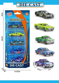 1:64 Diecast Sports Inertial Cars Set - 5Pcs