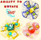 3Pcs Animal Shape Baby Spinning Rattles