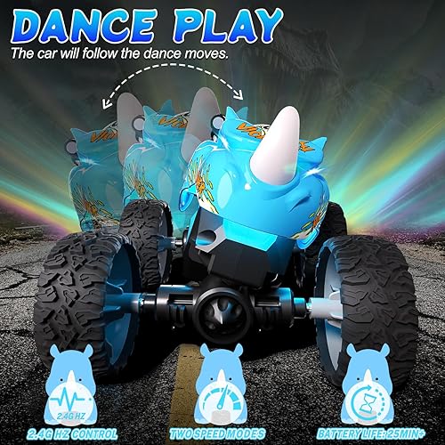 2.4GHz RC Mini Dinosaur Alloy Stunt Car