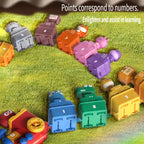20Pcs Montessori Digital Animal Train Adventure