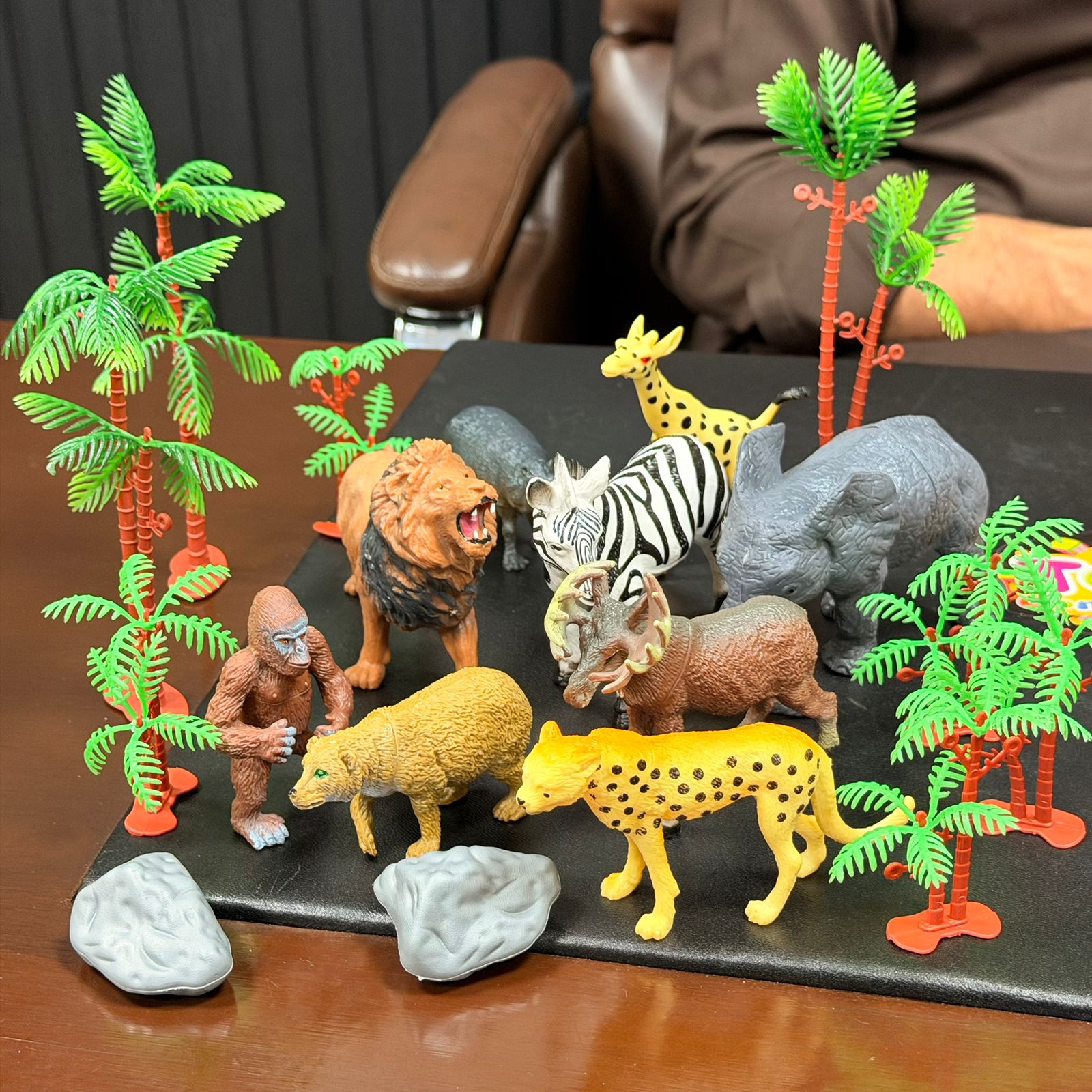 21Pcs Kids Premium Wild Animals With Storage Box