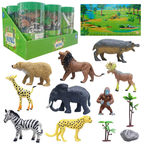 21Pcs Kids Premium Wild Animals With Storage Box