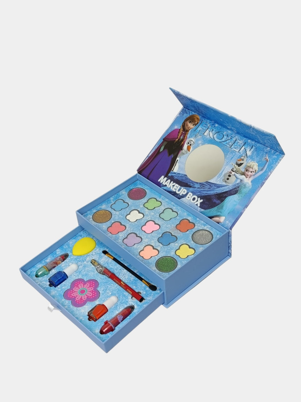 24Pcs Realistic Frozen Beauty Makeup Briefcase