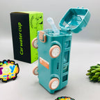 270gms 500ml Cute Bus Design Kids Water Bottle - Green/Blue