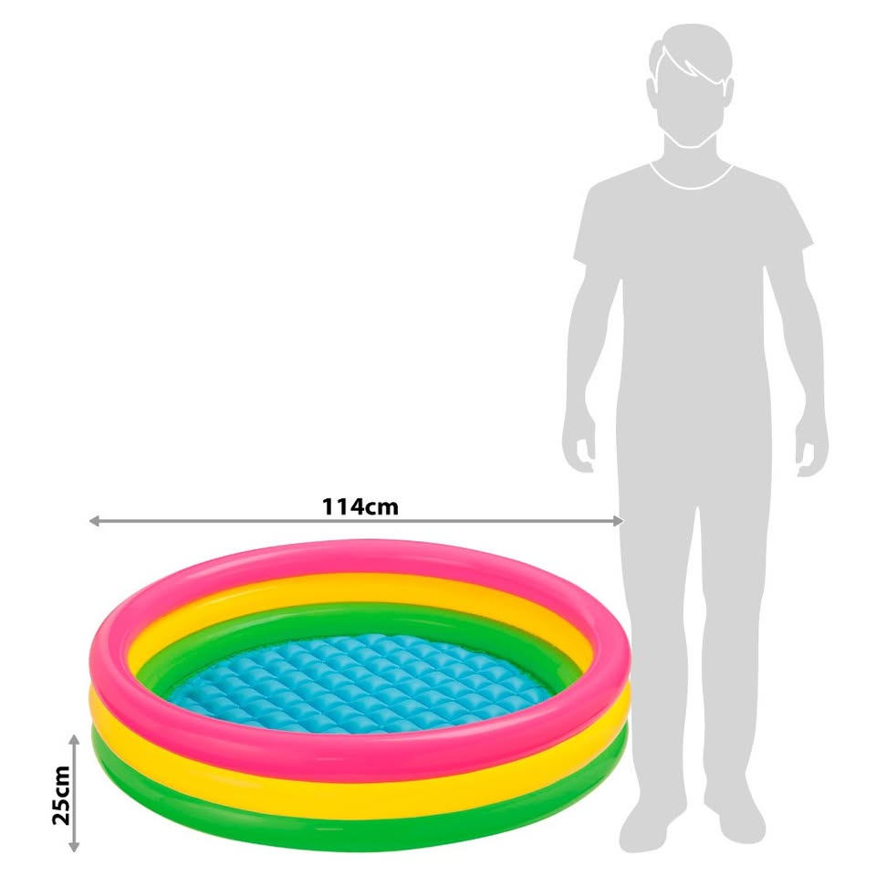 Intex Sunset Glow Baby Pool (114 X 25cm)