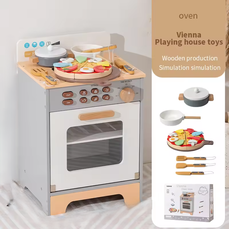 Mini Wooden Pretend Cooking & Baking Kitchen Set