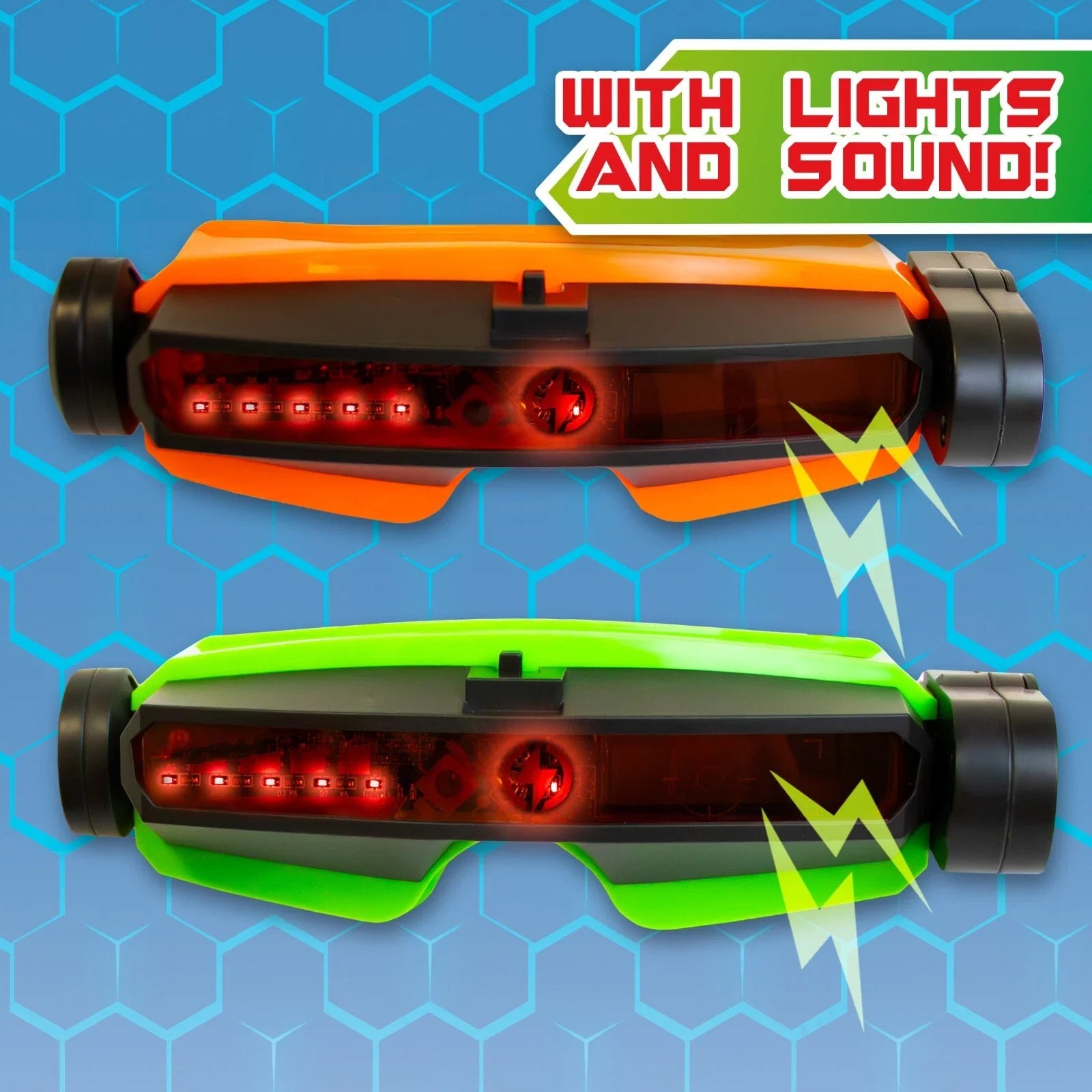 2Pcs Kids Pretend Play Laser Shoot Binocular Toy