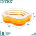INTEX Summer Pentagonal Pool - 73" L x 71" W x 21" H