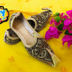 Hand-Made Traditional Khussa For Boys - Multi Brown