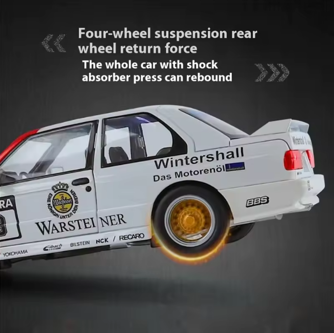 1:24 Diecast BMW M3 E30 Modified Model Car