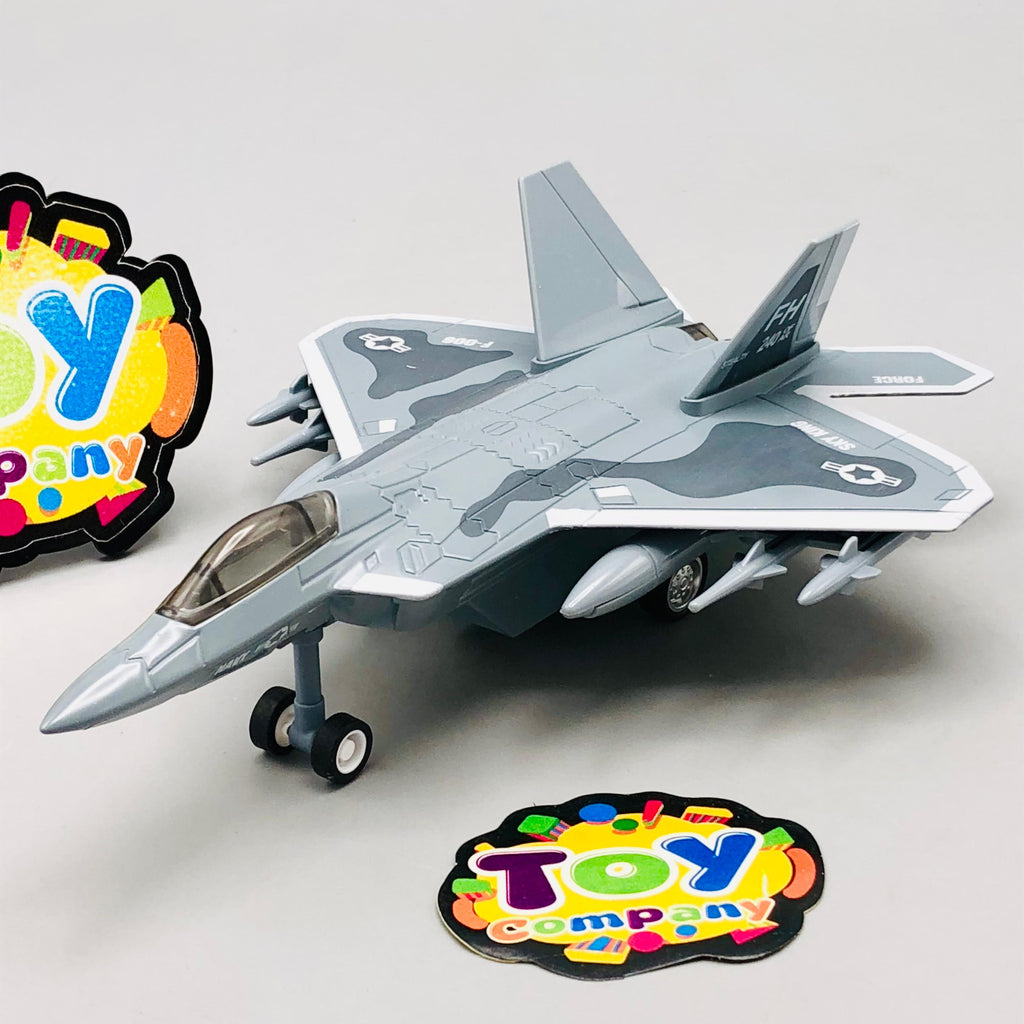 1:400 Diecast Pullback F-006 Fighter Jet Model - 1Pc
