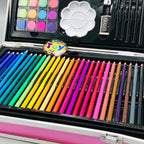 145Pcs Premium Kuromi Themed Kids Painting Kit Briefcase