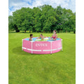 INTEX 8ftx30in Metal frame Swimming Pool - Pink
