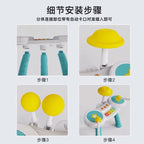 Huanger Drum Kit & Piano Set With Light & Music