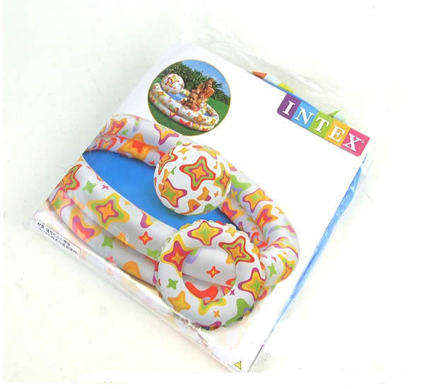 INTEX Play Box Baby Pool (48" x 10") With Ball And Tube