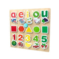 3in1 Wooden Montessori Educational Board
