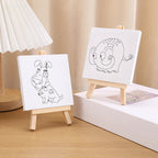 1Pc Mini Canvas Painting Board - Assortment