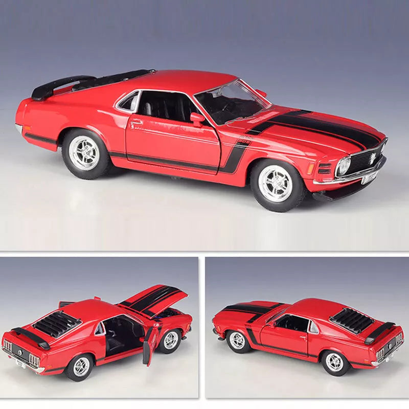 1:24 Welly Diecast 1970 Ford Mustang Boss Model Car