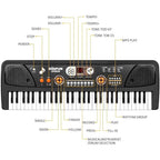 61 Keys BigFun Electronic Keyboard Piano With Mic