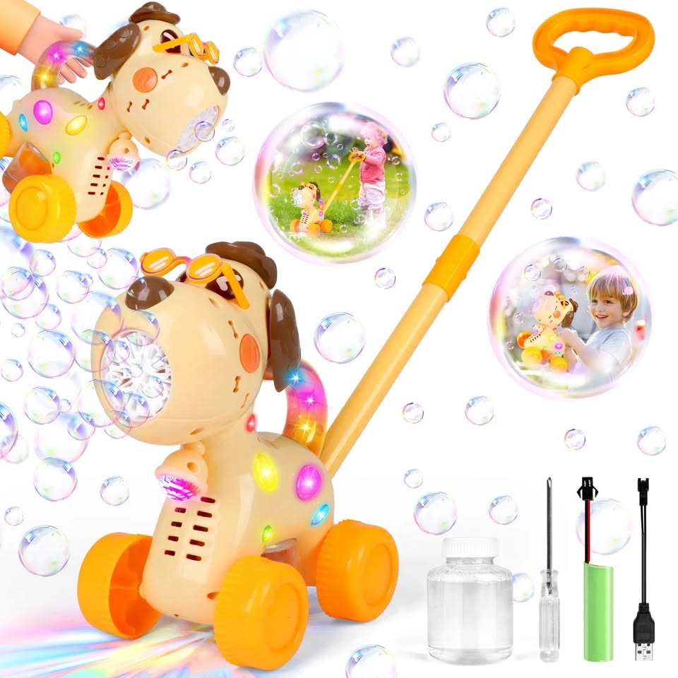 Rechargeable Cute Pet Dog Bubble Machine
