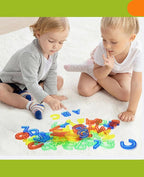 66Pcs Transparent Number & Letters Set With Storage Box