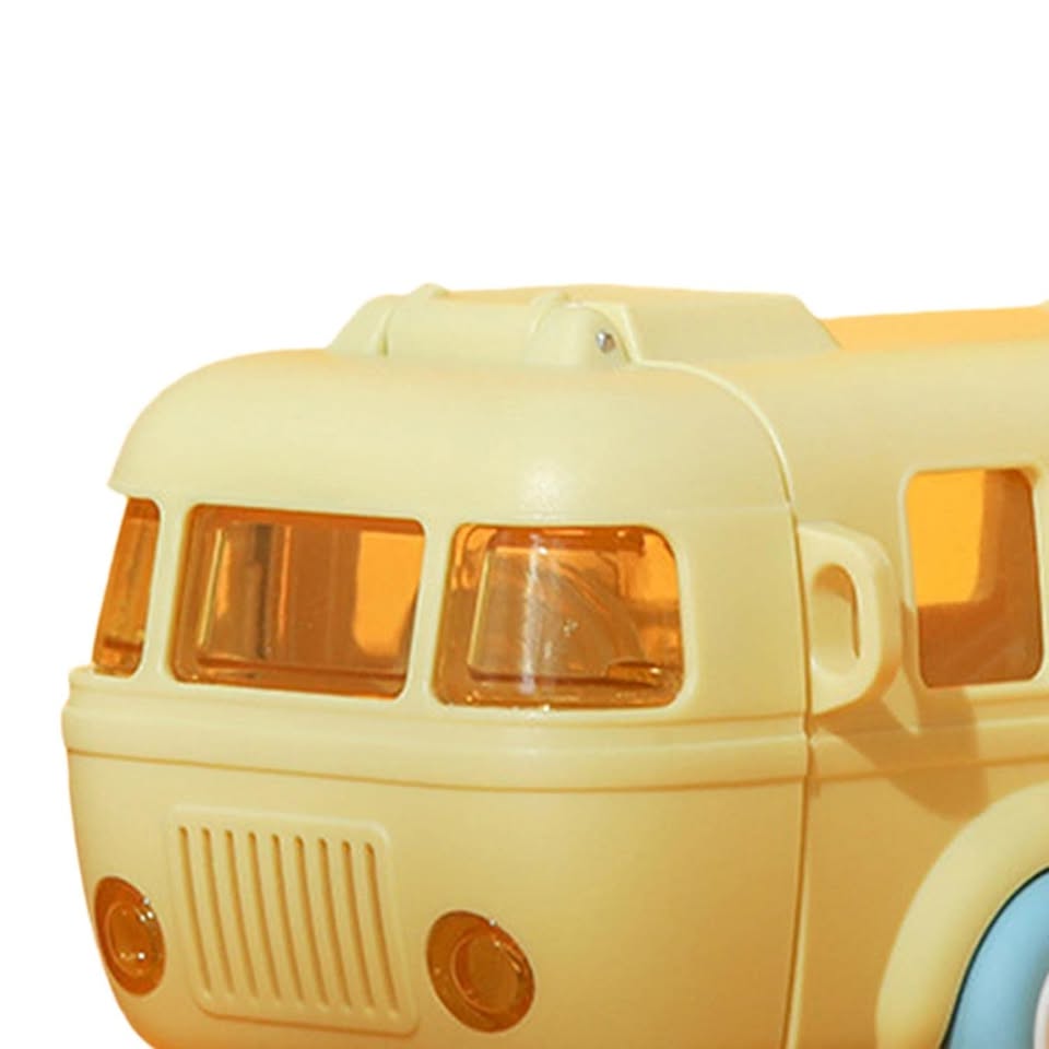 270gms 500ml Cute Bus Design Kids Water Bottle - Yellow