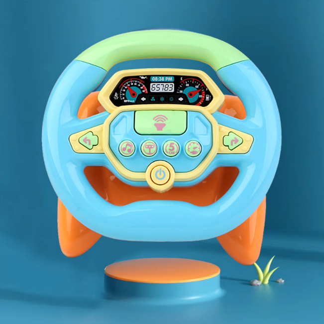 Battery Operated Kids Steering Wheel With Light & Music