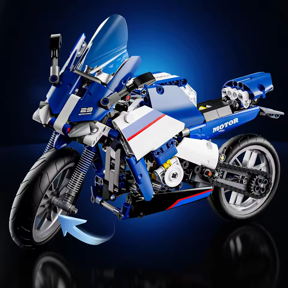 426Pcs DIY Racing Bike Lego Bricks Set