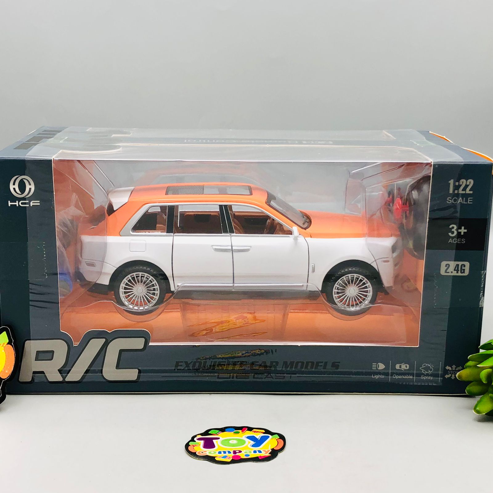 1:22 RC Diecast Rolls Royce Model Car With Smoke