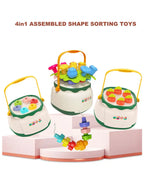 Huanger Montessori Flower Nails Bucket