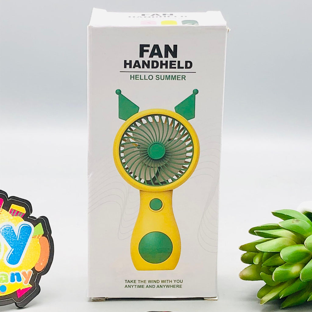 5" Rechargeable Hello Summer Mini Handheld Fan
