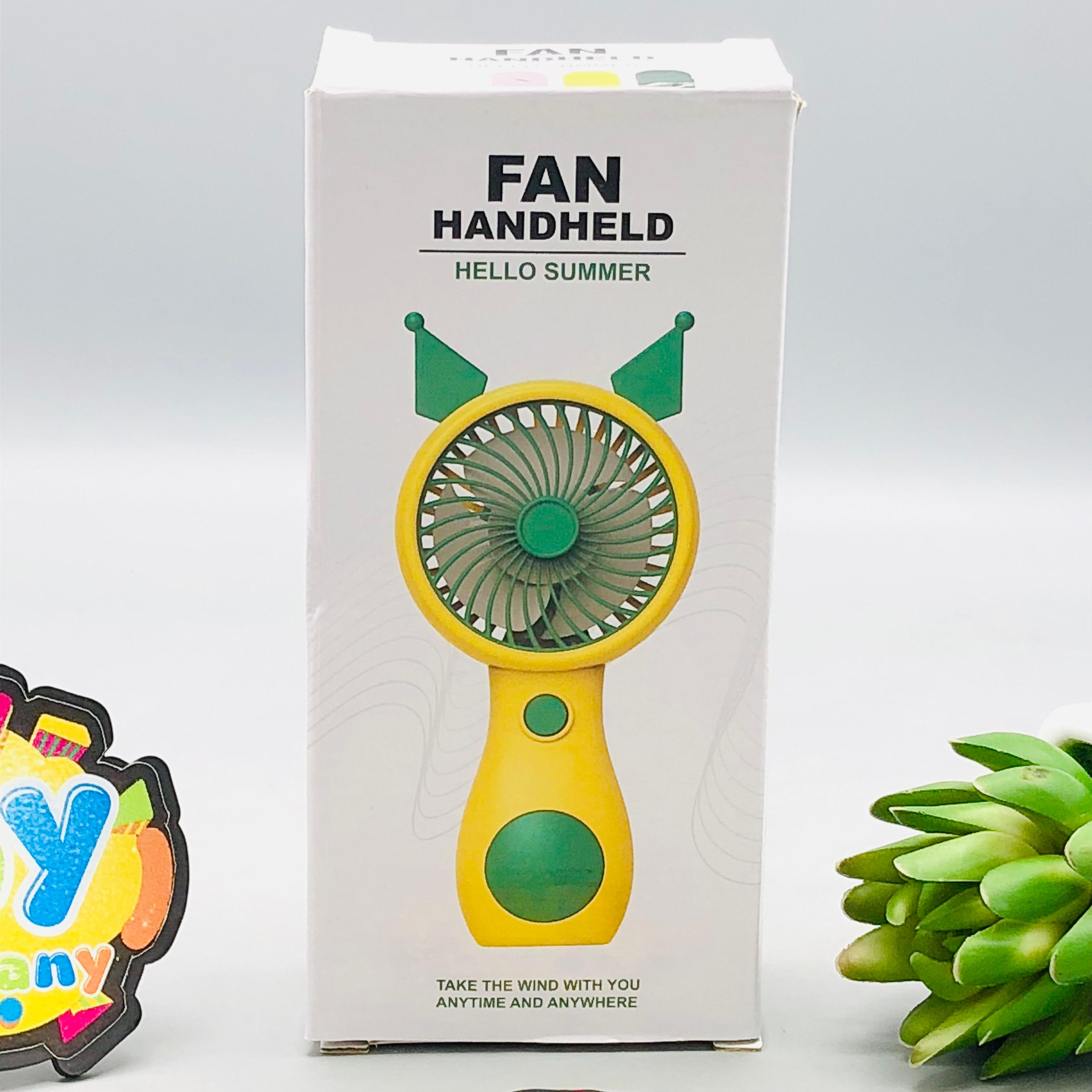 5" Rechargeable Hello Summer Mini Handheld Fan