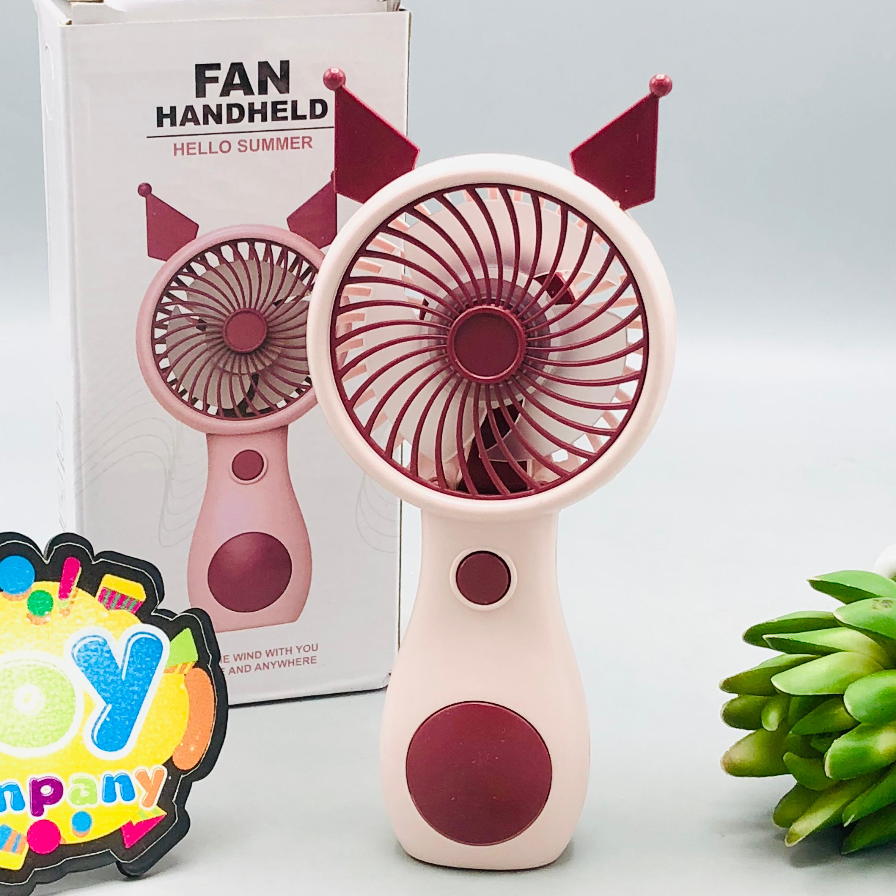 5" Rechargeable Hello Summer Mini Handheld Fan