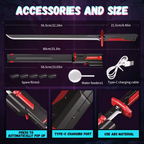 Kids Multi-Color Battle Laser Sword With Smoke