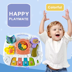 Multi-Functional Baby Musical Learning Activity Table - Gray