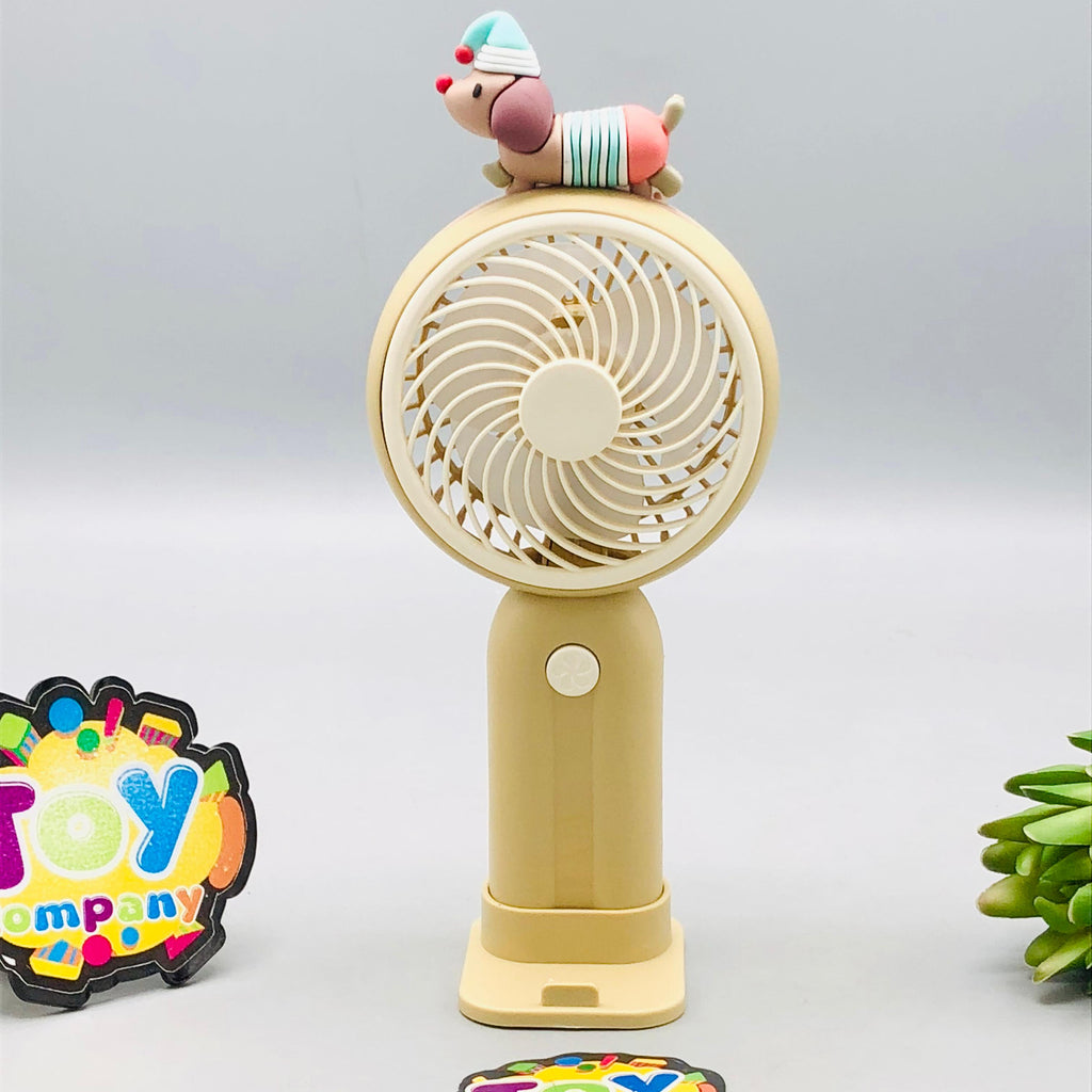 6.5" Rechargeable Puppy Theme Cooling Fan