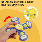 3Pcs Animal Shape Baby Spinning Rattles